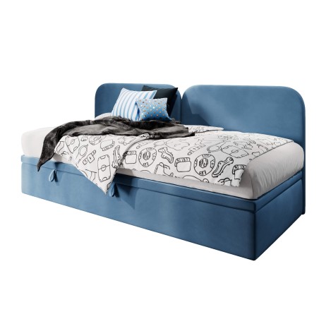 OLIVIA Jugendbett 80x200 cm, Kinderbett, Polsterbett, Seitenblende abgerundet