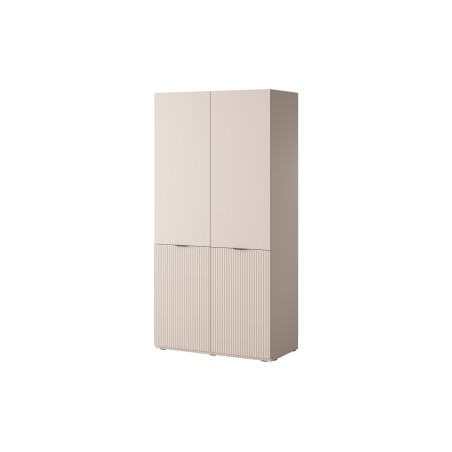 Drehtürenschrank Breite 101 cm zweitürig, Kleiderschrank, beige, SVENBOX-N 
