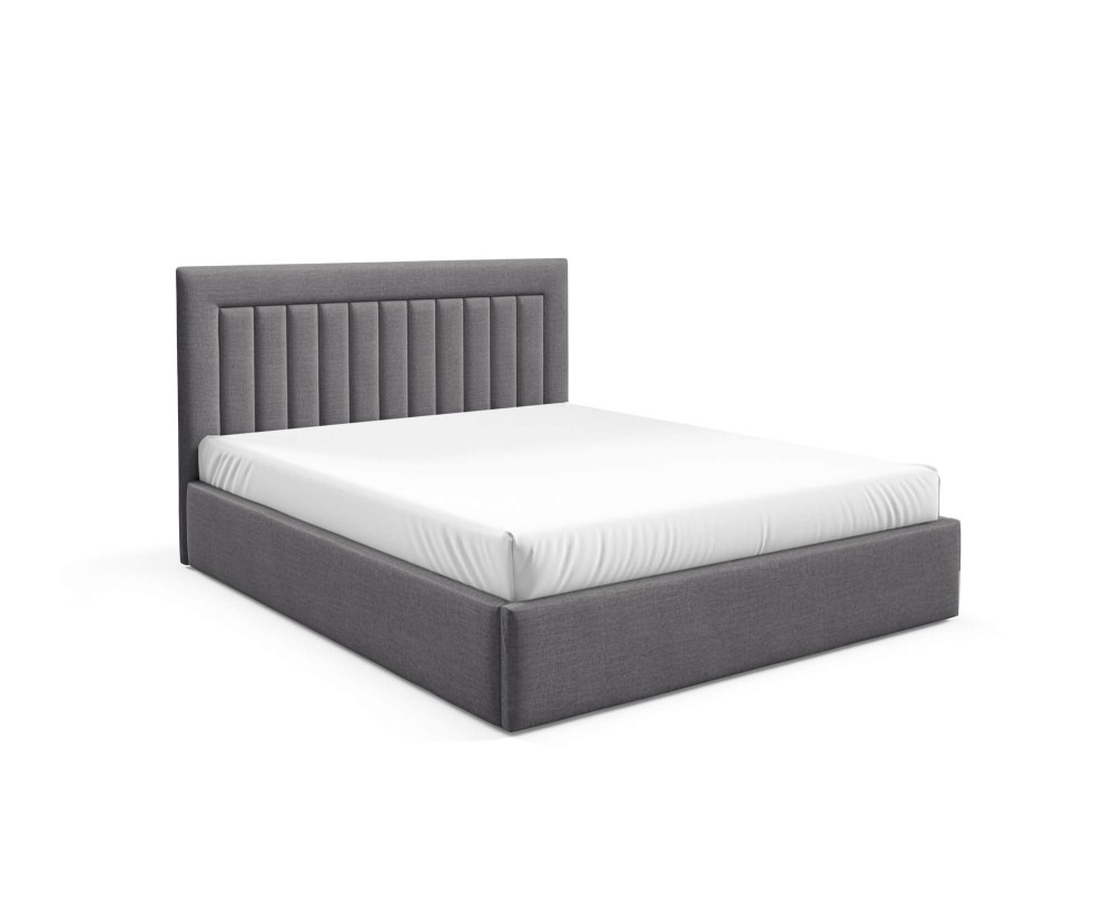 Doppelbett 160x200 cm, Ehebett, Polsterbett mit Bettkasten, PRATO T14
