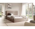 Doppelbett 180x200 cm, Ehebett, Polsterbett mit Bettkasten, PRATO T14
