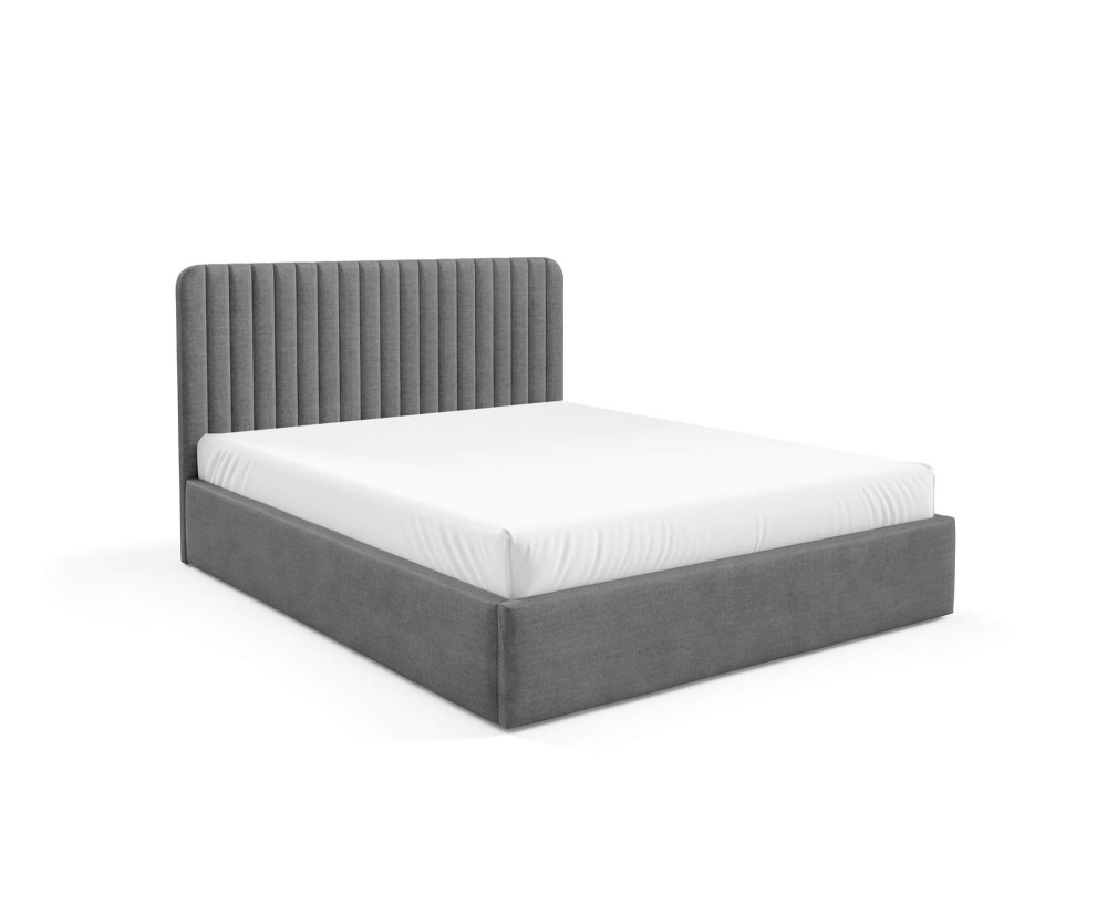 Polsterbett 140x200 cm, Ehebett, Doppelbett mit Bettkasten, PRATO T15
