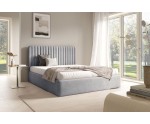 Polsterbett 140x200 cm, Ehebett, Doppelbett mit Bettkasten, PRATO T15