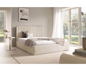 Doppelbett 180x200 cm, Ehebett, Polsterbett mit Bettkasten, PRATO T15