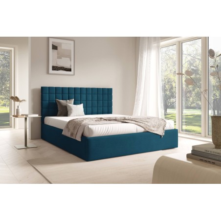 Doppelbett 160x200 cm, Ehebett, Polsterbett mit Bettkasten, PRATO T16