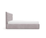 Polsterbett 140x200 cm im Glamour-Stil, Ehebett, Doppelbett mit Bettkasten, PRATO T17 Polsterbett 140x200 cm im Glamour-Stil, Ehebett, Doppelbett mit Bettkasten, PRATO T17