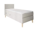 Boxspringbett, Einzelbett mit Bettkasten, Füße, MATRATZE zur Auswahl, INTARO A10