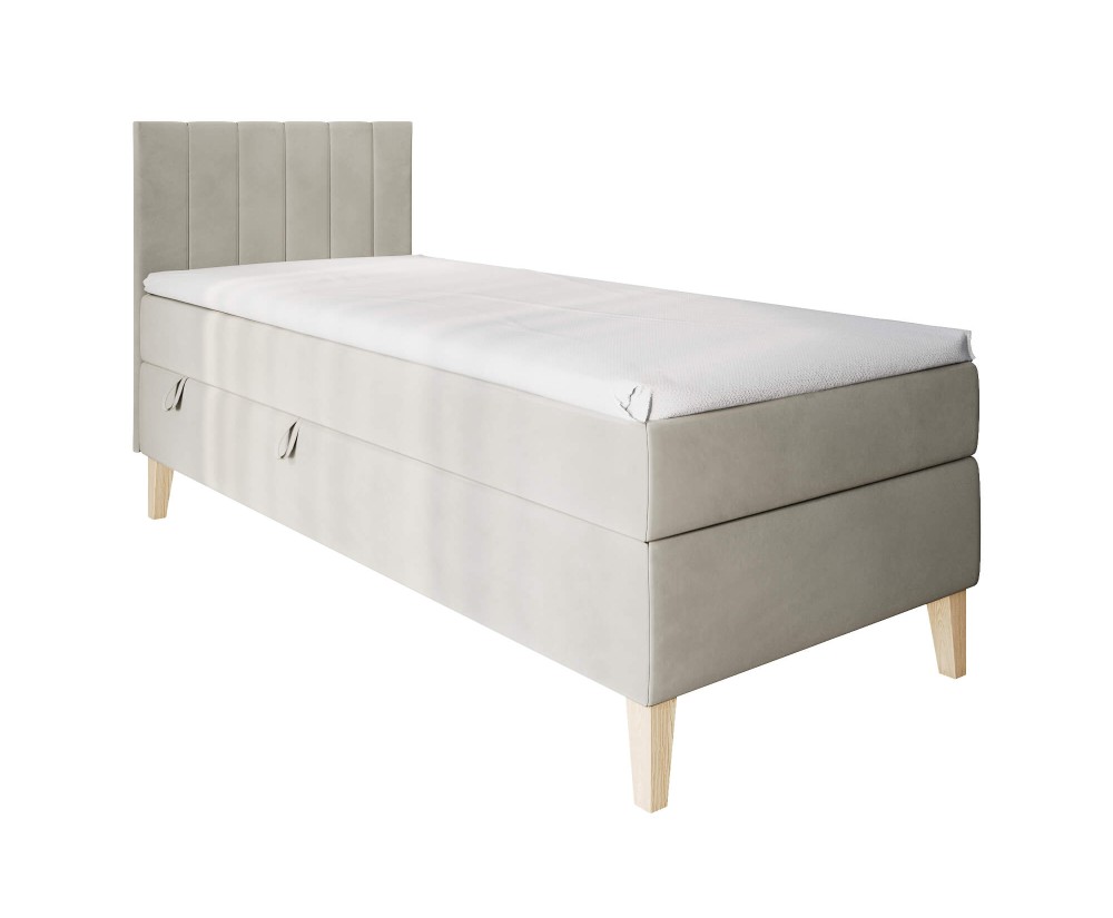 Boxspringbett, Einzelbett mit Bettkasten, Füße, MATRATZE zur Auswahl, INTARO A10 Boxspringbett, Einzelbett mit Bettkasten, Füße, MATRATZE zur Auswahl, INTARO A10
