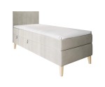 Boxspringbett, Einzelbett mit Bettkasten, Füße, MATRATZE zur Auswahl, INTARO A10 Boxspringbett, Einzelbett mit Bettkasten, Füße, MATRATZE zur Auswahl, INTARO A10