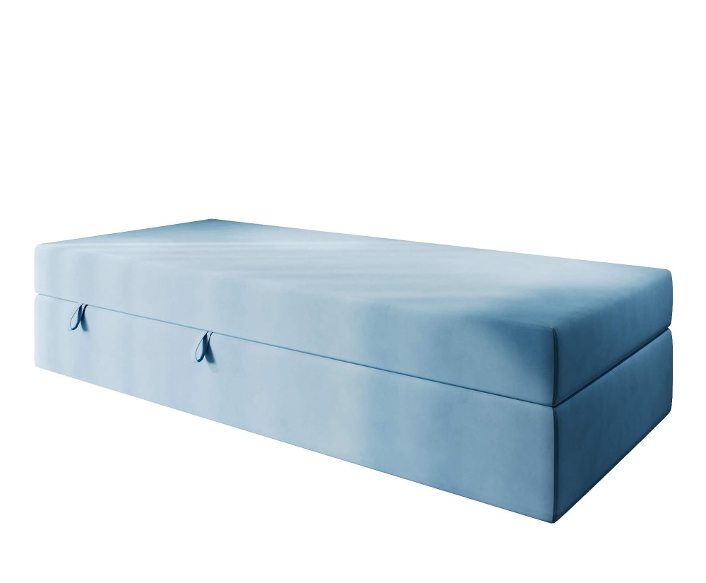 Einzelbett 80x200 cm, Hotelbett mit Bettkasten, BONELL-Matratze, LARA 1M