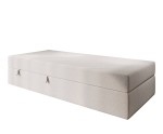 Einzelbett 80x200 cm, Hotelbett mit Bettkasten, BONELL-Matratze, LARA 1M
