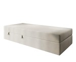 Einzelbett 80x200 cm, Hotelbett mit Bettkasten, BONELL-Matratze, LARA 1M
