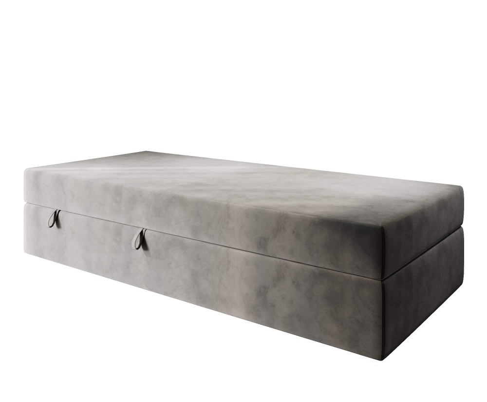 Hotelbett 100x200 cm, Schlafcouch mit Bettkasten, BONELL-Matratze, LARA 1M