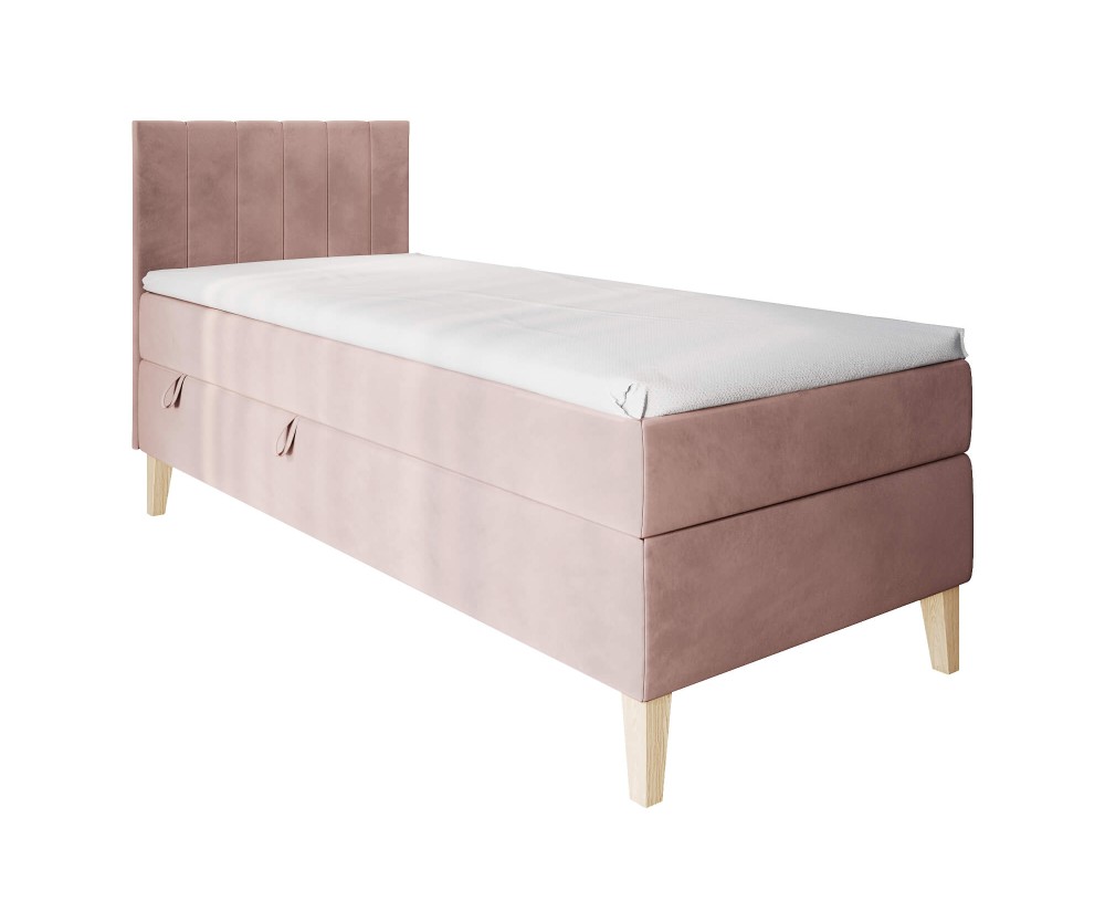 Boxspringbett, Einzelbett mit Bettkasten, Füße, MATRATZE zur Auswahl, INTARO A10 Boxspringbett, Einzelbett mit Bettkasten, Füße, MATRATZE zur Auswahl, INTARO A10