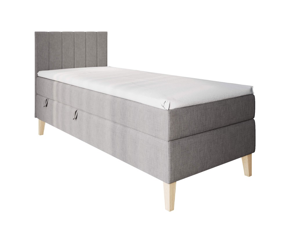 Boxspringbett, Einzelbett mit Bettkasten, Füße, MATRATZE zur Auswahl, INTARO A10 Boxspringbett, Einzelbett mit Bettkasten, Füße, MATRATZE zur Auswahl, INTARO A10
