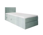 Einzelbett mit Bettkasten, Gleitfüße, MATRATZE zur Auswahl, Boxspringbett INTARO A10