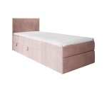 Einzelbett mit Bettkasten, Gleitfüße, MATRATZE zur Auswahl, Boxspringbett INTARO A10