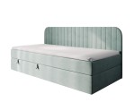 Einzelbett für Jugendliche, mit Bettkasten, Seitenblende abgerundet, MATRATZE zur Auswahl, MACIUS 2M