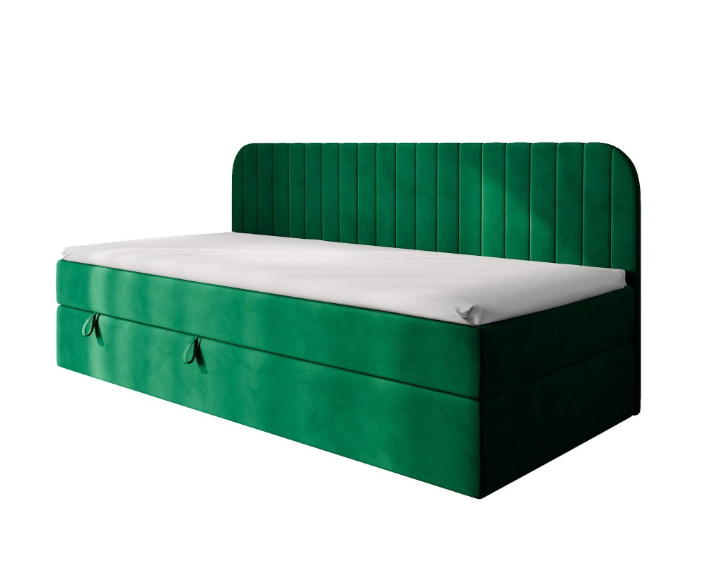 Einzelbett für Jugendliche, mit Bettkasten, Seitenblende abgerundet, MATRATZE zur Auswahl, MACIUS 2M Einzelbett für Jugendliche, mit Bettkasten, Seitenblende abgerundet, MATRATZE zur Auswahl, MACIUS 2M