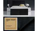 MAGNUS 6BV Boxspringbett, Ehebett mit Bettkasten, vom Fußteil geöffnet