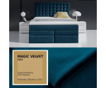 MAGNUS 6BV Boxspringbett, Ehebett mit Bettkasten, vom Fußteil geöffnet