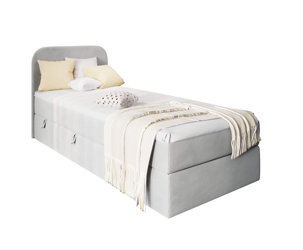 INTARO A11 Modernes Boxspringbett 80x180 cm mit Bettkasten für Kinderzimmer, Farbvarianten!