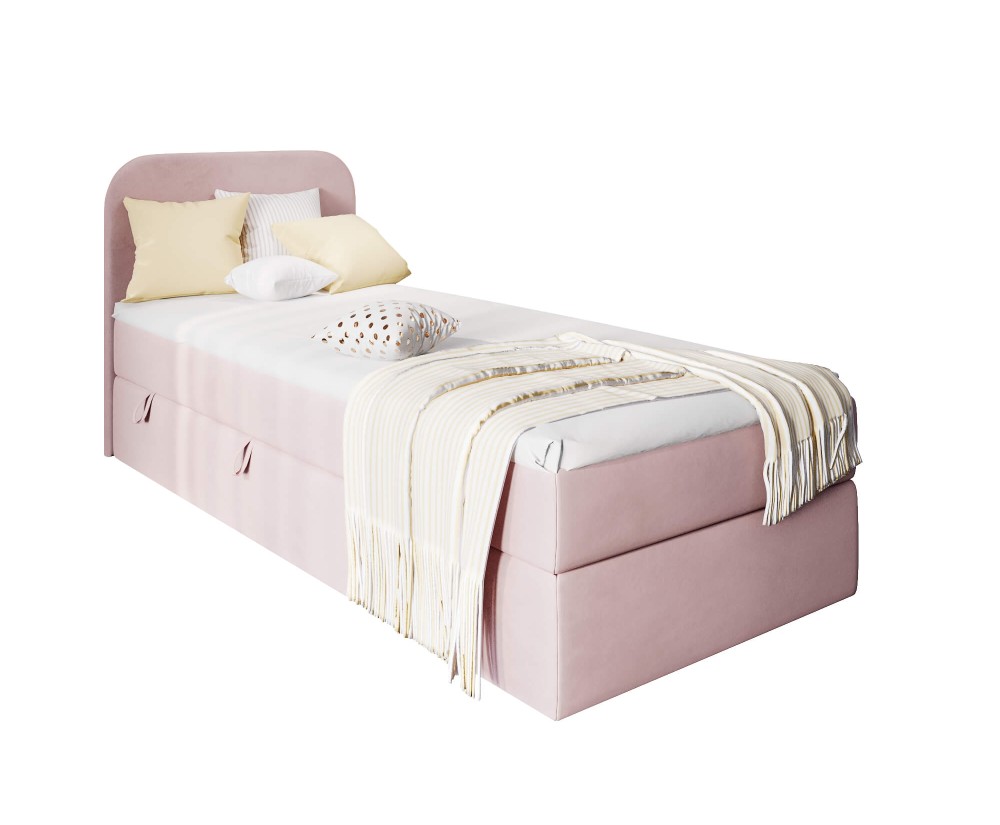 INTARO A11 Modernes Boxspringbett 80x180 cm mit Bettkasten für Kinderzimmer, Farbvarianten!