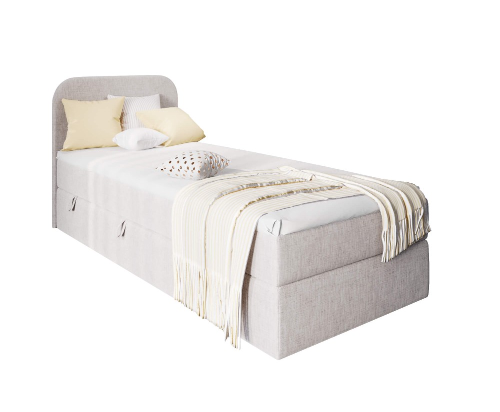 INTARO A11 Modernes Boxspringbett 80x180 cm mit Bettkasten für Kinderzimmer, Farbvarianten!