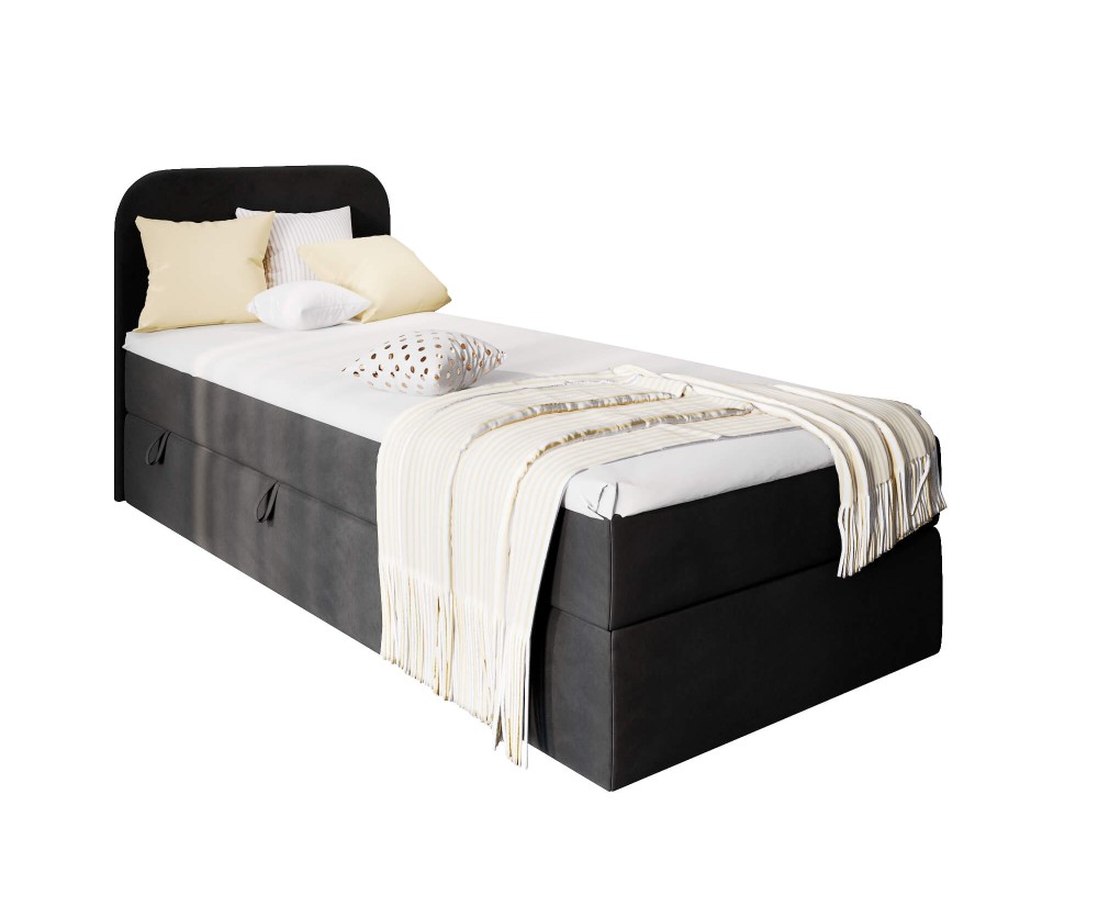 INTARO A11 Bequemes Boxspringbett 80x200 cm mit Bettkasten für Kinderzimmer, Farbvarianten!