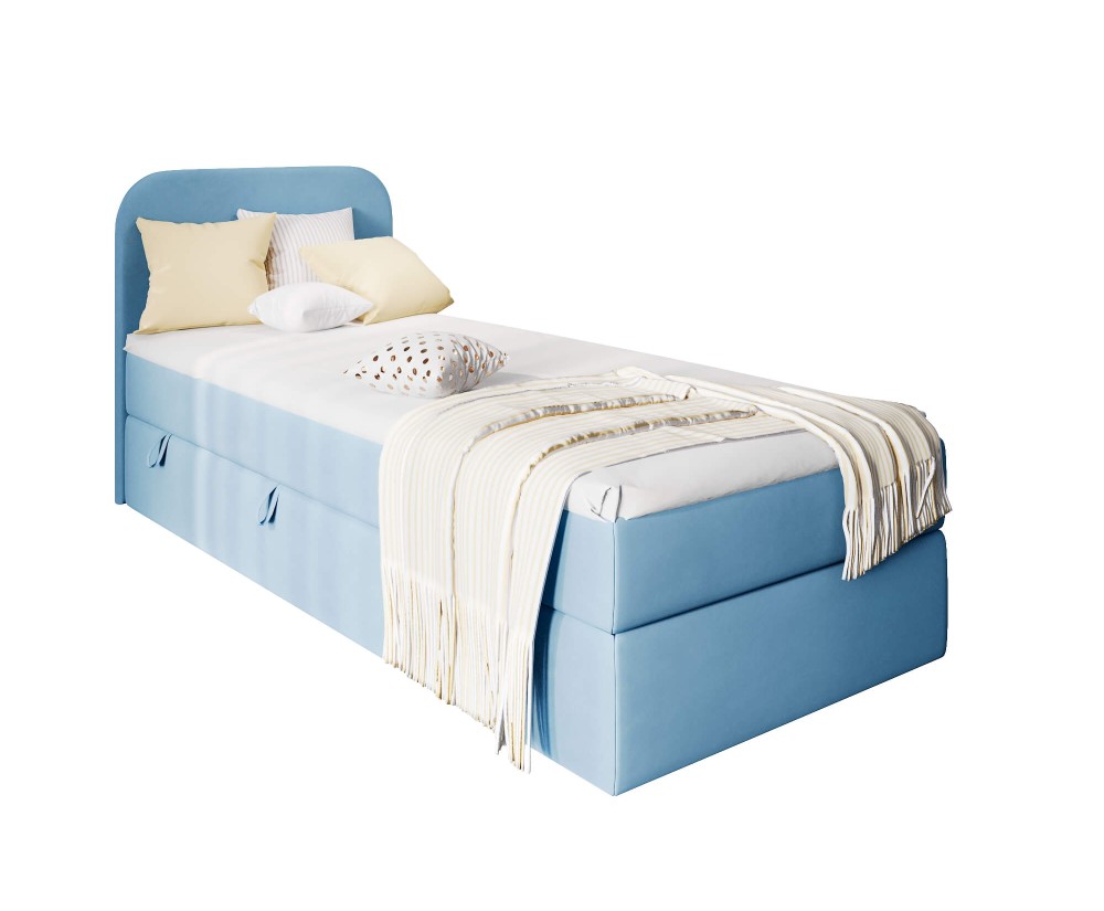 INTARO A11 Bequemes Boxspringbett 80x200 cm mit Bettkasten für Kinderzimmer, Farbvarianten!