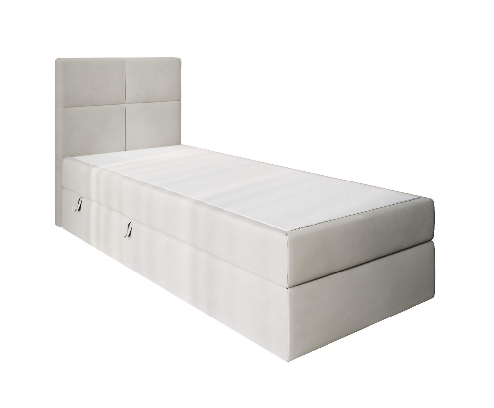 Kontinentalbett mit Bettkasten, Hotelbett, MATRATZE zur Auswahl, Einzelbett QUATTRO