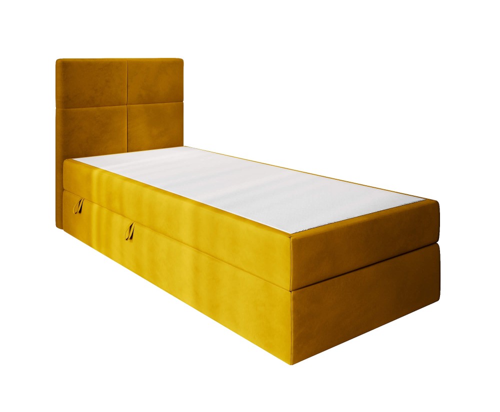 Kontinentalbett mit Bettkasten, Hotelbett, MATRATZE zur Auswahl, Einzelbett QUATTRO Kontinentalbett mit Bettkasten, Hotelbett, MATRATZE zur Auswahl, Einzelbett QUATTRO