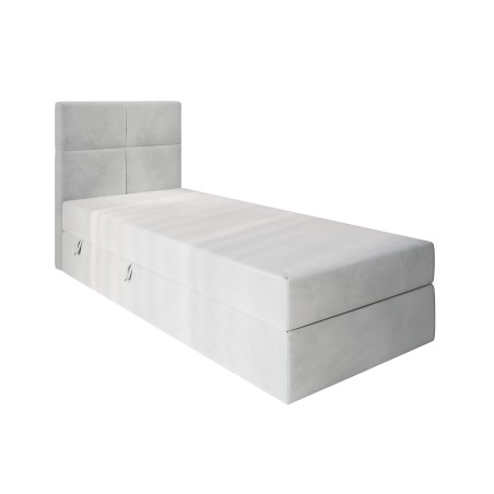 Hotelbett 90x200 cm, Boxspringbett, Einzelbett mit Bettkasten, BONELL-Matratze, QUATTRO