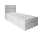 Hotelbett 90x200 cm, Boxspringbett, Einzelbett mit Bettkasten, BONELL-Matratze, QUATTRO Hotelbett 90x200 cm, Boxspringbett, Einzelbett mit Bettkasten, BONELL-Matratze, QUATTRO