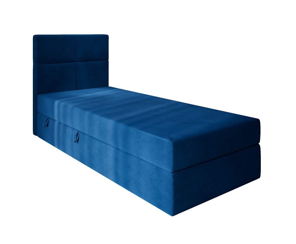 Kontinentalbett 100x200 cm, Hotelbett, Einzelbett mit Bettkasten, BONELL-Matratze, QUATTRO Kontinentalbett 100x200 cm, Hotelbett, Einzelbett mit Bettkasten, BONELL-Matratze, QUATTRO