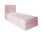 Kontinentalbett 100x200 cm, Hotelbett, Einzelbett mit Bettkasten, BONELL-Matratze, QUATTRO Kontinentalbett 100x200 cm, Hotelbett, Einzelbett mit Bettkasten, BONELL-Matratze, QUATTRO