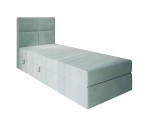 Kontinentalbett 100x200 cm, Hotelbett, Einzelbett mit Bettkasten, BONELL-Matratze, QUATTRO Kontinentalbett 100x200 cm, Hotelbett, Einzelbett mit Bettkasten, BONELL-Matratze, QUATTRO