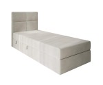 Kontinentalbett 100x200 cm, Hotelbett, Einzelbett mit Bettkasten, BONELL-Matratze, QUATTRO Kontinentalbett 100x200 cm, Hotelbett, Einzelbett mit Bettkasten, BONELL-Matratze, QUATTRO