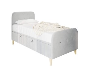 HAGE 3R Kinderbett 80x180 cm, Jugendbett, Einzelbett mit Bettkasten, Kopfteil und Fußteil