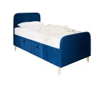 Jugendbett 80x200 cm, Polsterbett, Einzelbett mit Bettkasten, Kopfteil und Fußteil, HAGE 3R Jugendbett 80x200 cm, Polsterbett, Einzelbett mit Bettkasten, Kopfteil und Fußteil, HAGE 3R
