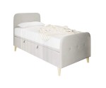 Jugendbett 80x200 cm, Polsterbett, Einzelbett mit Bettkasten, Kopfteil und Fußteil, HAGE 3R Jugendbett 80x200 cm, Polsterbett, Einzelbett mit Bettkasten, Kopfteil und Fußteil, HAGE 3R