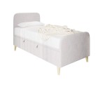 Jugendbett 80x200 cm, Polsterbett, Einzelbett mit Bettkasten, Kopfteil und Fußteil, HAGE 3R Jugendbett 80x200 cm, Polsterbett, Einzelbett mit Bettkasten, Kopfteil und Fußteil, HAGE 3R