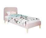 Polsterbett 90x200 cm, Einzelbett, Hotelbett, Kopfteil mit Knopfsteppung, hölzerne Füße, HAGE 1N Polsterbett 90x200 cm, Einzelbett, Hotelbett, Kopfteil mit Knopfsteppung, hölzerne Füße, HAGE 1N