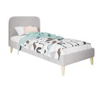 Hotelbett 100x200 cm, Einzelbett, Polsterbett, Kopfteil mit Knopfsteppung, hölzerne Füße, HAGE 1N Hotelbett 100x200 cm, Einzelbett, Polsterbett, Kopfteil mit Knopfsteppung, hölzerne Füße, HAGE 1N