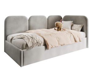 MARGO SM 02 Einzelbett 90x200 cm mit weichen Seitenteilen und Bettkasten