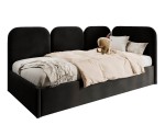 Eckbett 100x200 cm mit weichen Seitenteilen und Bettkasten, MARGO SM 02