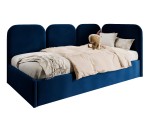 Eckbett 100x200 cm mit weichen Seitenteilen und Bettkasten, MARGO SM 02