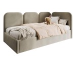 Eckbett 100x200 cm mit weichen Seitenteilen und Bettkasten, MARGO SM 02 Eckbett 100x200 cm mit weichen Seitenteilen und Bettkasten, MARGO SM 02