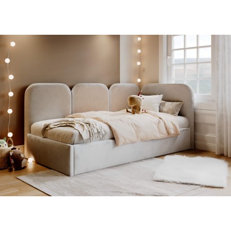 MARGO SM 02 Eckbett 100x200 cm mit weichen Seitenteilen und Bettkasten