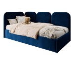 Polsterbett 120x200 cm mit weichen Seitenteilen und Bettkasten, MARGO SM 02