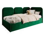 Polsterbett 120x200 cm mit weichen Seitenteilen und Bettkasten, MARGO SM 02